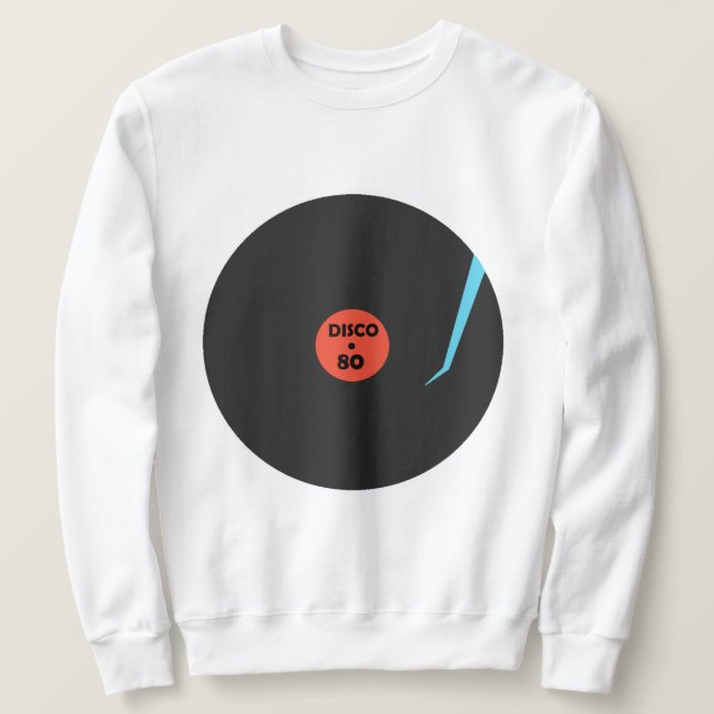Disco Music Record Sweatshirt (Design Front)