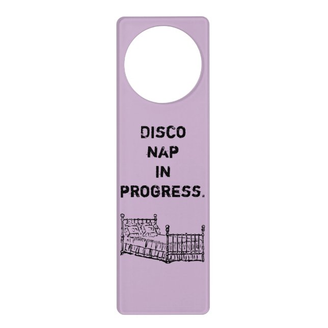 Disco Nap Door Sign (Front)