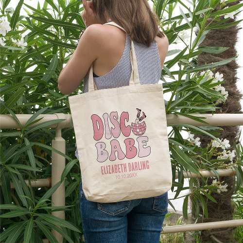 Disco Nashville Bachelorette Party Bridesmaid Gift Tote Bag