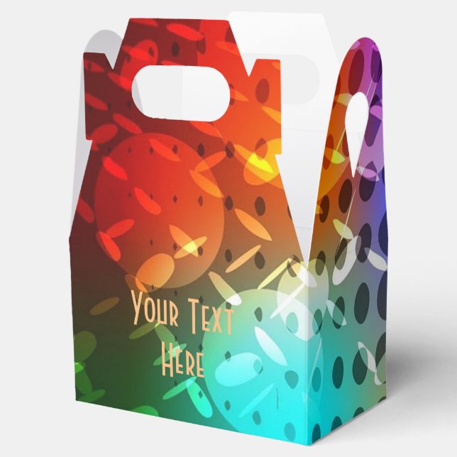 Disco Night Retro 70's Disco Ball Gable Favor Box (Opened)