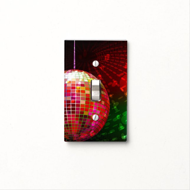 Disco Night Retro 70's Disco Ball Switch Cover (In Situ)