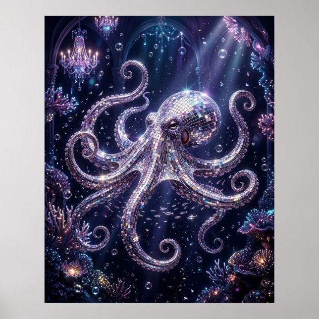 Disco Octopus Reef Poster (Front)