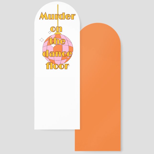 Disco on the dance floor  bookmarks (Front & Back)