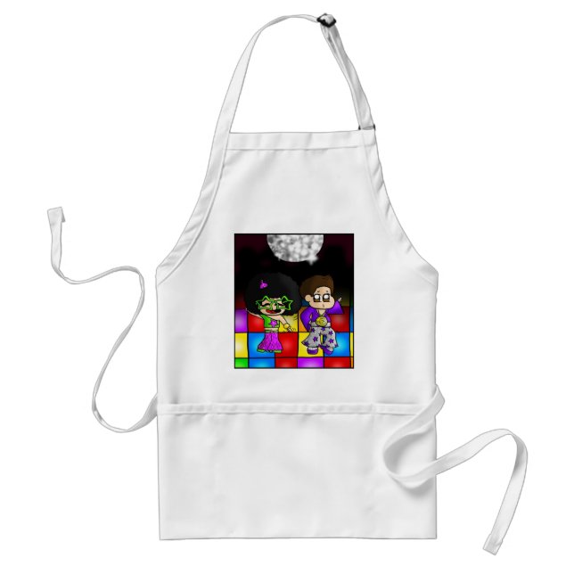 Disco party adult apron (Front)