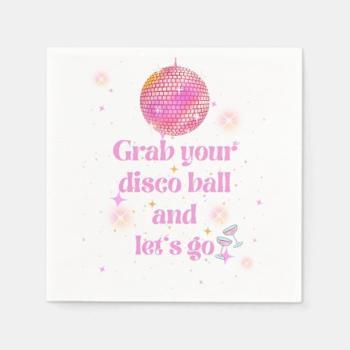 Disco Party Cocktail Napkins