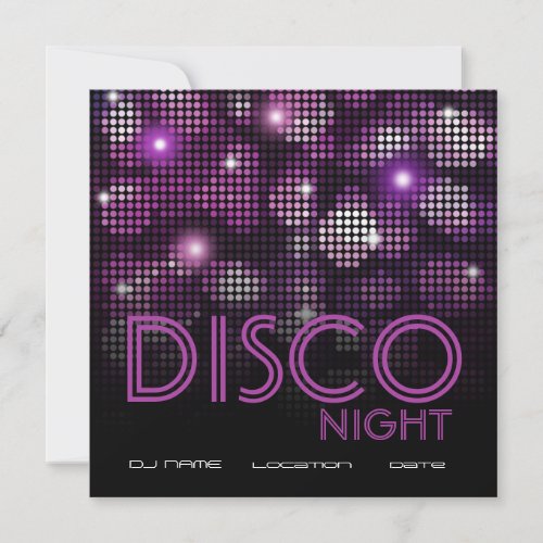 DISCO PARTY FLYER INVITATION