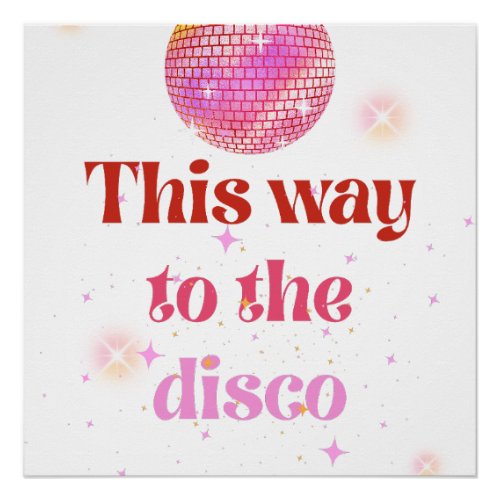 Disco Party Glossy Poster 
