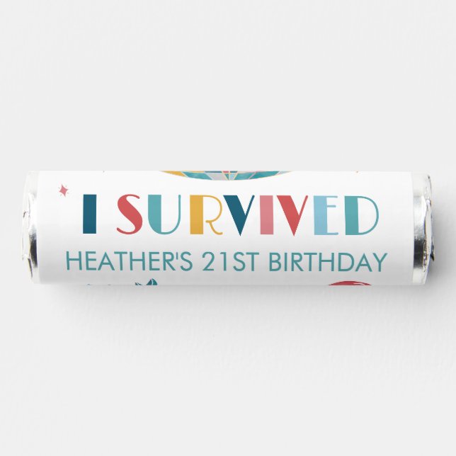 Disco Party I Survived Hangover Kit Party Favor (Front)