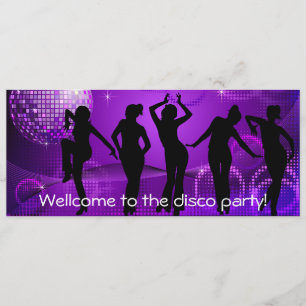 Disco party invitation