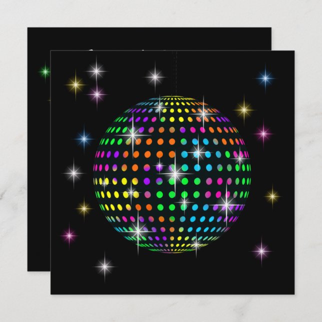 DISCO Party Invitation (Front/Back)