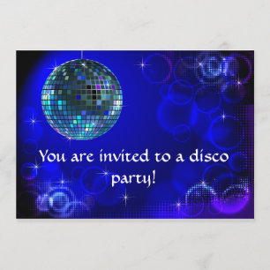 Disco party invitation
