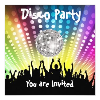 Disco Party invitation Any Celebration