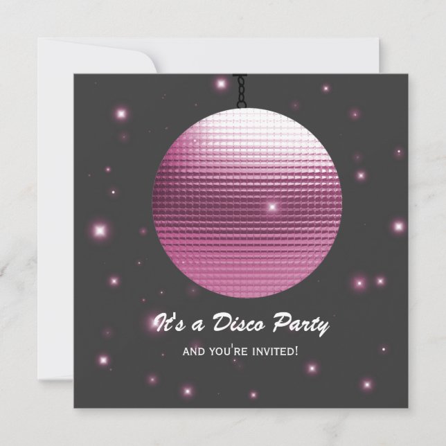 Disco Party  Invitations (Front)