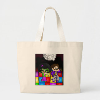 Disco party large tote bag