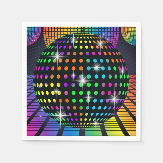 Disco Party Napkin (Front)
