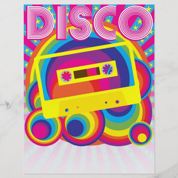 Disco Party Personalized Flyer