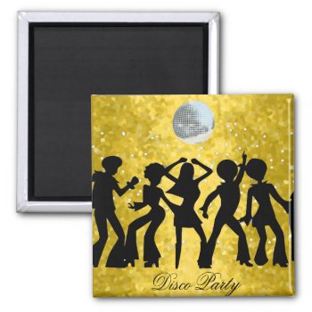 Disco Party Save The Date Magnet by invitesnow at Zazzle