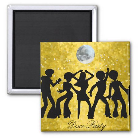 Disco Party Save The Date Magnet