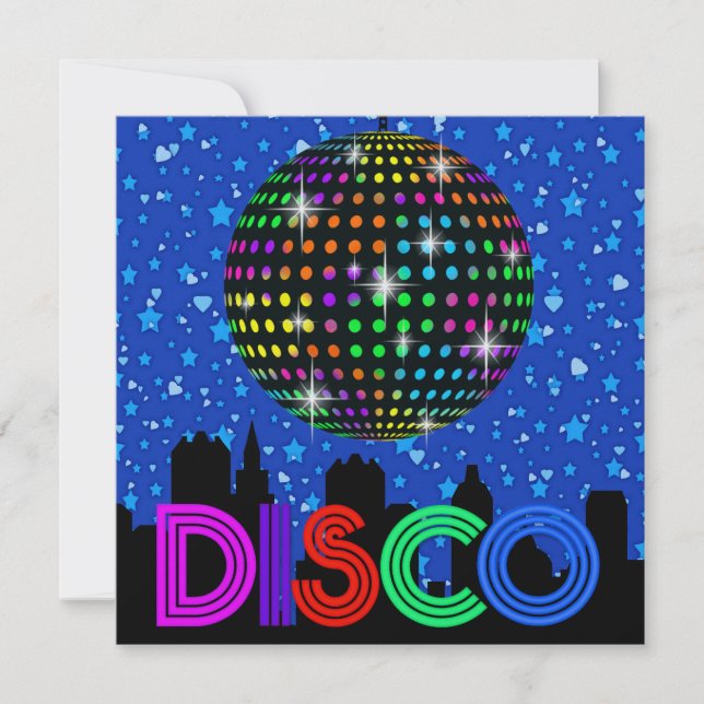 DISCO Party - SRF Invitation (Front)