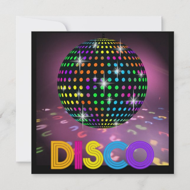 DISCO Party - SRF Invitation (Front)
