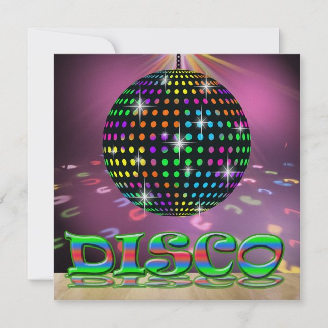 DISCO Party - SRF Invitation (Front)