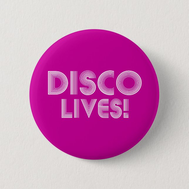 disco pinback button (Front)