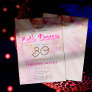 Disco Pink Teal Retro Dance 30th Birthday Party Invitation