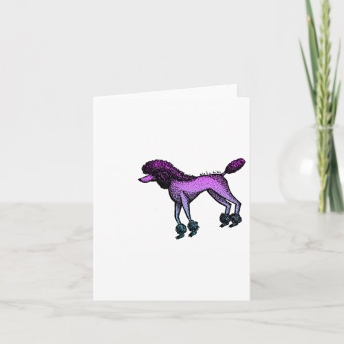 Disco Poodle  Card