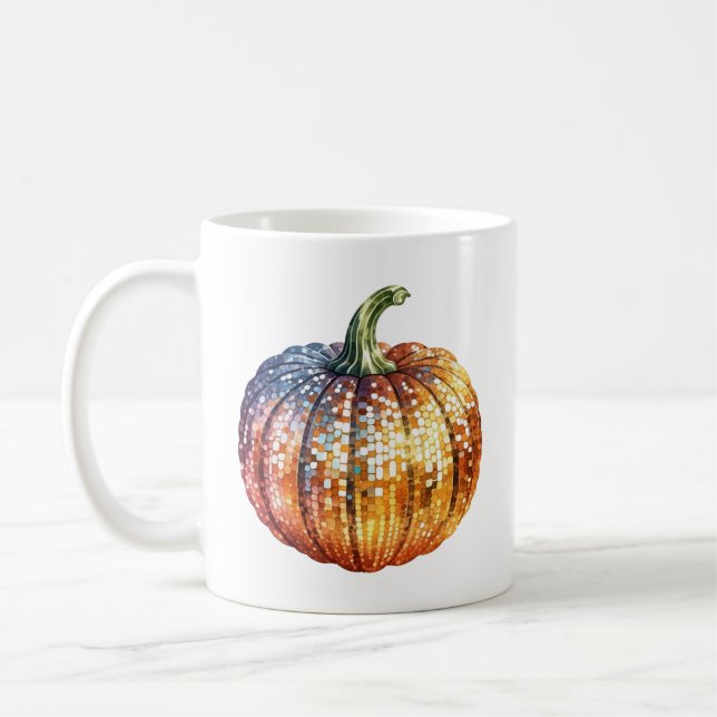 Disco Pumpkin Coffee Mug (Left)