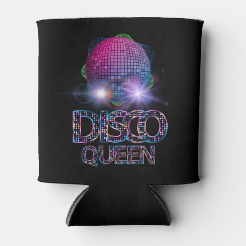Disco Queen _ 70s Disco Themed Vintage Seventies Can Cooler