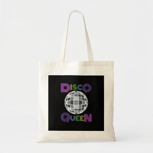 Disco Queen Dancing 70s 1970s Costume Disco Ball Tote Bag