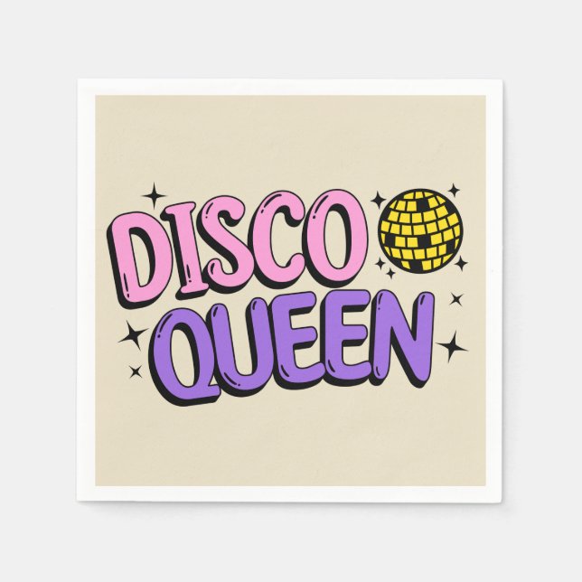 Disco queen napkins (Front)