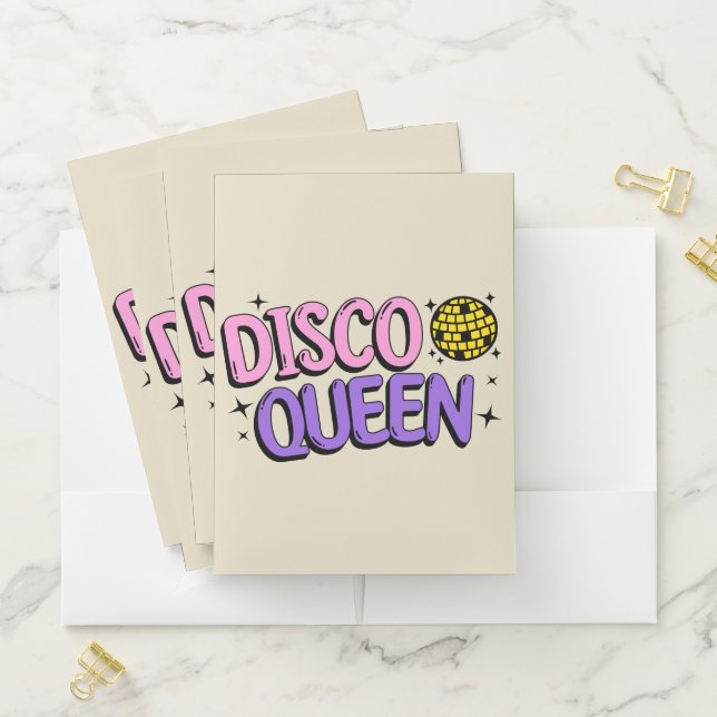 Disco queen pocket folder (In Situ)