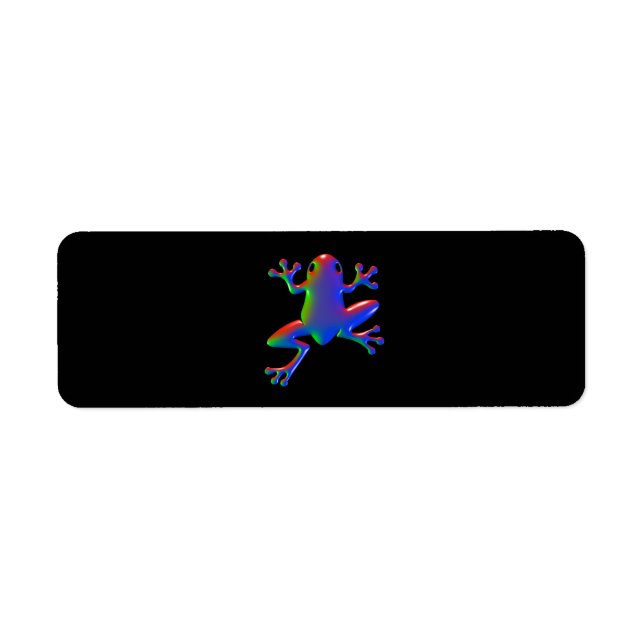 Disco Rainbow Frog Label (Front)