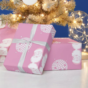 Disco Santa Christmas Wrapping Paper