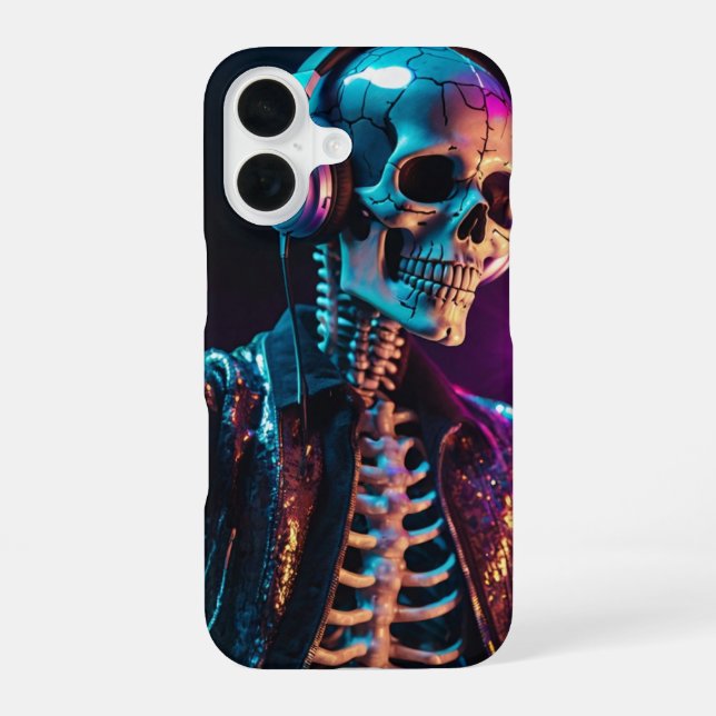 Disco Skeleton Iphone Case (Back)