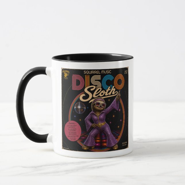 Disco Sloth Duo Mug (Left)