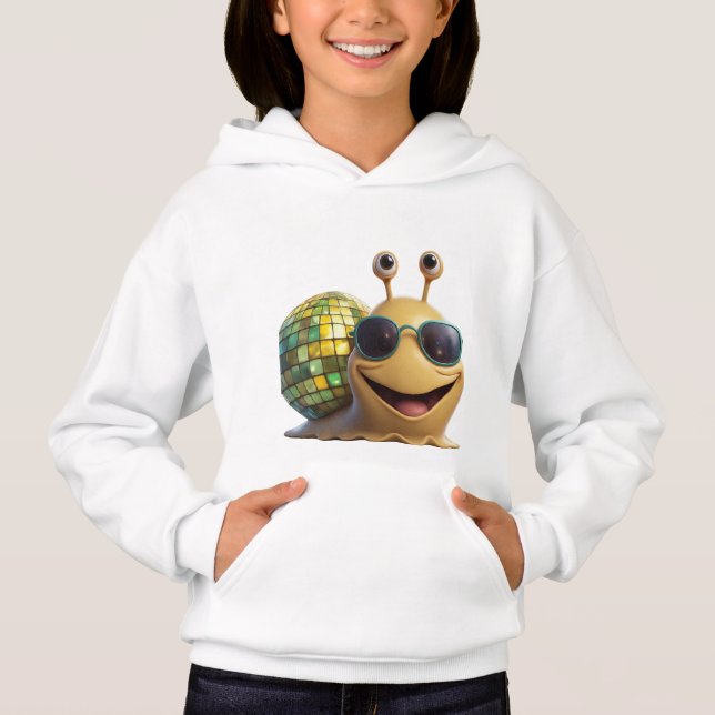disco snail hoodie (Front)