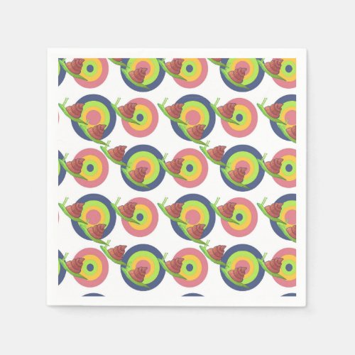 Disco snails napkins