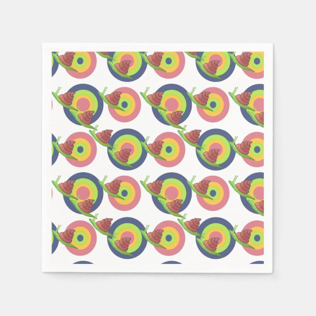 Disco snails napkins (Front)