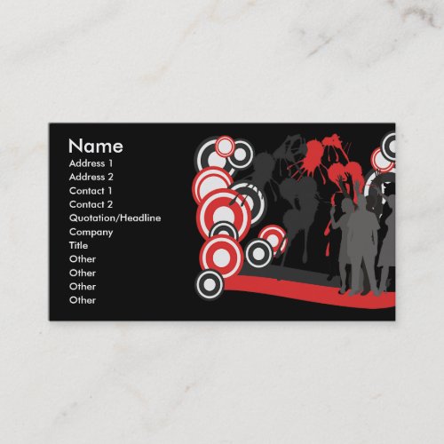 Disco Spin Business Card Templates