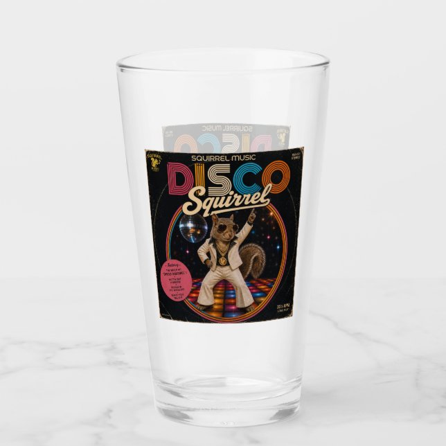 Disco Squirrel Glass (Front)