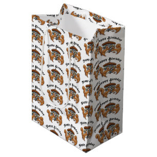Disco Squirrels Birthday Medium Gift Bag