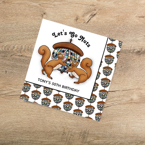 Disco Squirrels Birthday Party Napkins