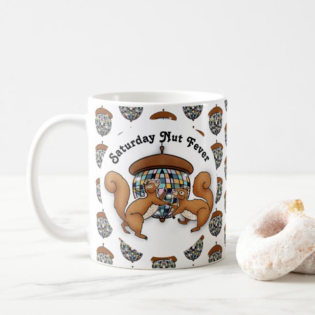 Disco Squirrels Coffee Mug (With Donut)