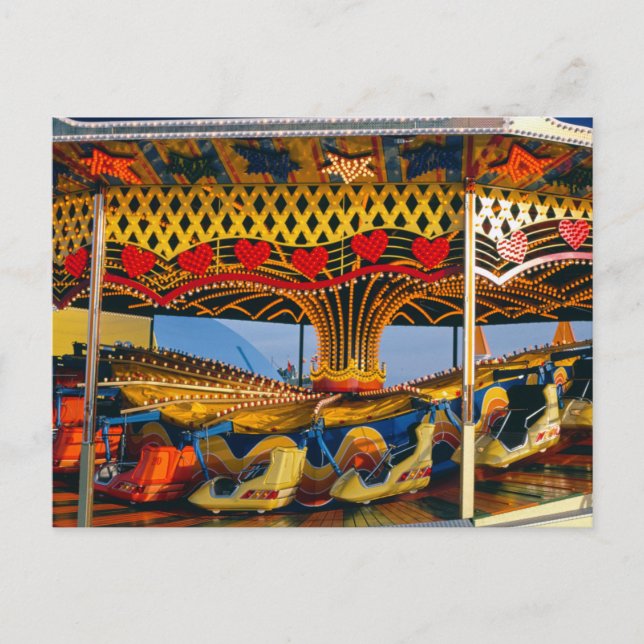 Disco Star Ride, Seaside Heights NJ Vintage Postcard (Front)