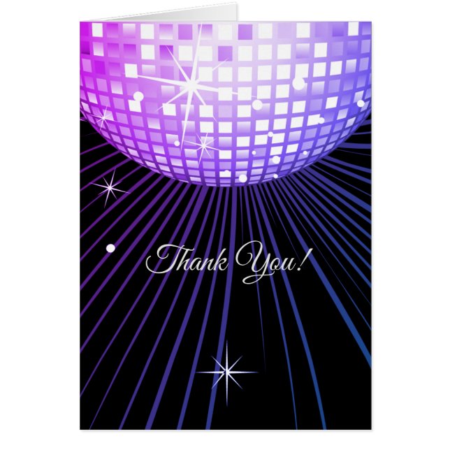 disco, thank you, Size: Standard(5" x 7") Cards (Front)