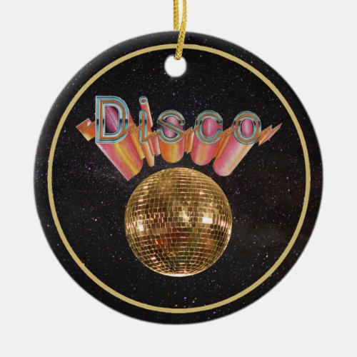 Disco the Night Away Ceramic Ornament