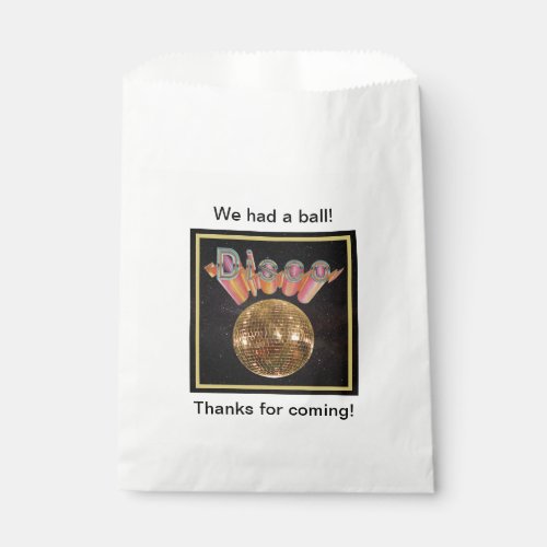 Disco the Night Away Favor Bag