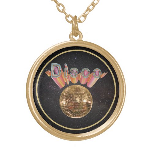 Disco the Night Away Gold Plated Necklace